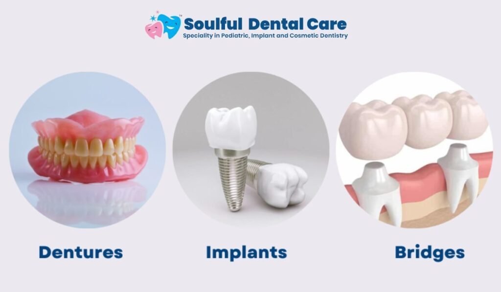 Implants, Bridges, and Dentures