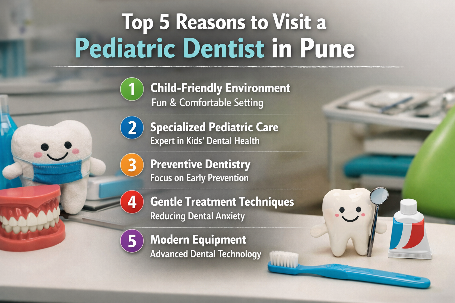 Search for a child visiting Dr. Swapanil Rachha at Soulful Dental Care, Kothrud Pune, for a pediatric dental check-up.